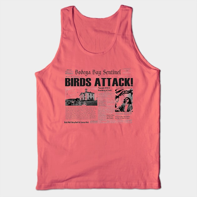 The Birds Newspaper Tank Top by MonkeyKing